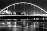Horizontal The Neil Smith Bridge over the Des Moines River black and white Pictures