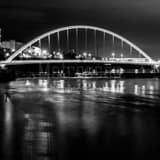 Square The Neil Smith Bridge over the Des Moines River black and white Pictures