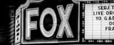 Panoramic Detroits Fox Theater landscape black and white Photography