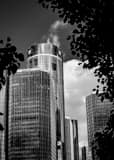 Vertical The GM Tower landscape black and white Photography