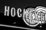 Horizontal The Hockeytown Bar Sign landscape black and white Photography