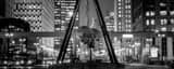 Panoramic The Joe Louis Fist at Woodward and Jefferson landscape black and white Photography