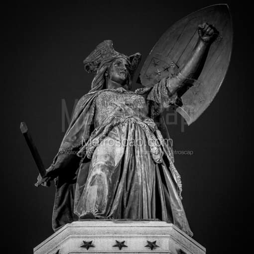 Detroit Black and White Photos of Michigania atop the Soldiers and Sailors Monument Michigania atop the Soldiers and Sailors Monument -- Detroit Black and White Photos