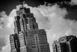 Horizontal The Penobscot Building landscape black and white Photography