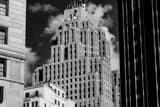 Horizontal The Penobscot Building in Downtown Detroit landscape black and white Photography