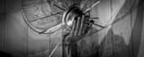 Panoramic The Spirit of Detroit Left Hand at Night landscape black and white Photography
