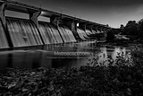 Horizontal Oshaughnessy Reservoir black and white