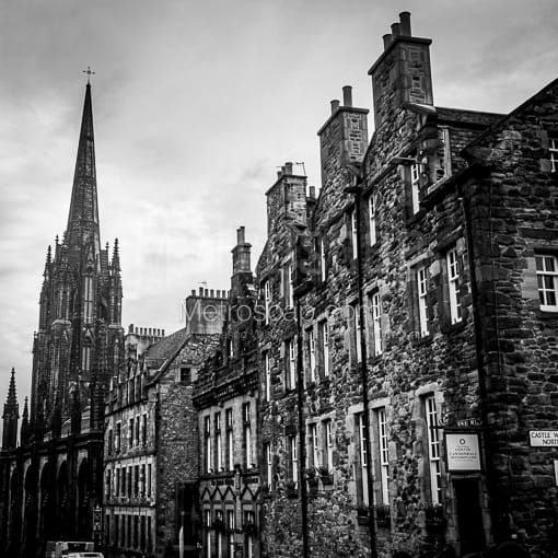 Candlemaker Row -- Edinburgh Black and White Photos