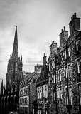Vertical Candlemaker Row black and white Photos
