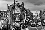 Horizontal Edinburgh George IV Bridge black and white Photos