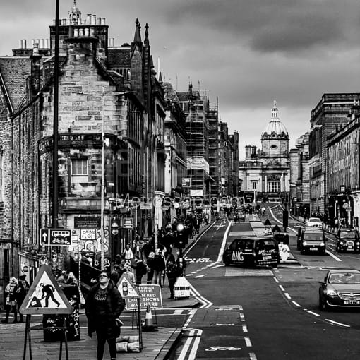Edinburgh George IV Bridge -- Edinburgh Black and White Photos