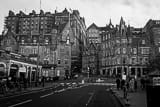 Horizontal Edinburgh Waverly Station black and white Photos