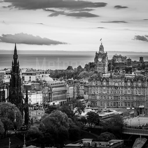 Princes Street -- Edinburgh Black and White Photos