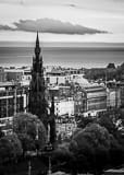 Vertical Princes Street black and white Photos