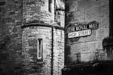 Horizontal Royal Mile High Street black and white Photos