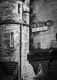 Vertical Royal Mile High Street black and white Photos