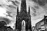 Horizontal The Royal Scots Greys Monument black and white Photos