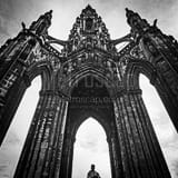 Square The Scot Monument black and white Photos