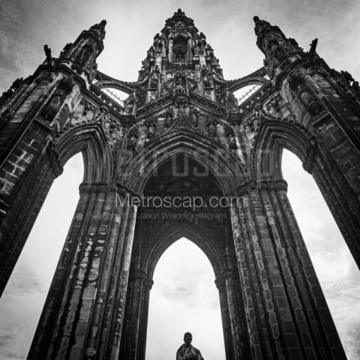 The Scot Monument -- Edinburgh Black and White Photos