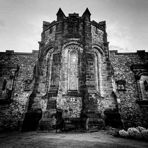 The Scottish War Memorial at Edinburgh Castle -- Edinburgh Black and White Photos