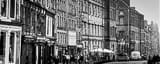 Panoramic The Royal Mile in Old Town Edinburgh black and white Photos