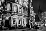 Horizontal Victoria Street at Night black and white Photos