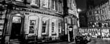 Panoramic Victoria Street at Night black and white Photos