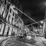 Square Victoria Street at Night black and white Photos