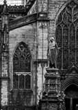 Vertical Walter Francis Montagu Douglas Scott Statue black and white Photos