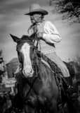 Vertical A Fort Worth Cowboy black and white Photos