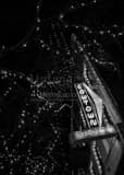 Vertical The Cowtown Diner in Downtown Fort Worth black and white Photos