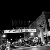 Square The Fort Worth Stock Yards black and white Photos