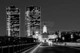 Horizontal The Fort Worth Skyline black and white Photos