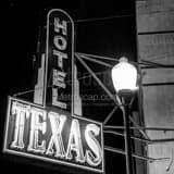 Square Hotel Texas black and white Photos