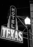 Vertical Hotel Texas black and white Photos