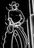 Vertical The Neon Ranch Hand of 92.9 black and white Photos