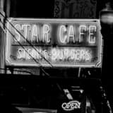 Square The Star Cafe in Fort Worth black and white Photos