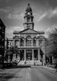 Vertical The Tarrant County Courthouse black and white Photos