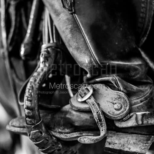 A Texas Cowboy Boot -- Fort Worth Black and White Photos