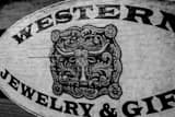 Horizontal The Western Jewelry Mural black and white Photos