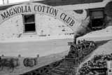 Horizontal The Magnolia Cotton Club Mural Framed Photos