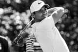 Horizontal Jason Day Hitting Driver black and white Photos