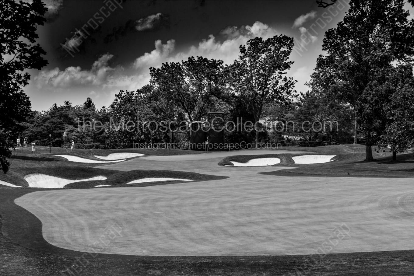 Horizontal Muirfield Village Golf Club Number Ten black and white Photos