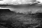 Horizontal A Snow Squall in the Grand Canyon black and white Photography
