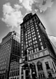 Vertical Central Row in Downtown Hartford black and white Photos
