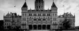 Panoramic The Connecticut State Capitol Building black and white Photos
