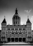 Vertical The Connecticut State Capitol Building black and white Photos