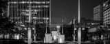 Panoramic Constitution Plaza in Hartford black and white Photos