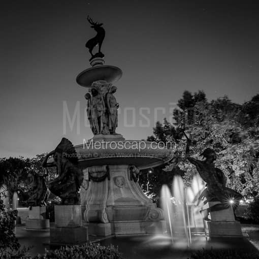 The Corning Fountain in Bushnell Park -- Hartford Black and White Photos