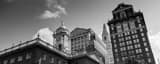 Panoramic A Cluster of Downtown Hartford Buildings black and white Photos